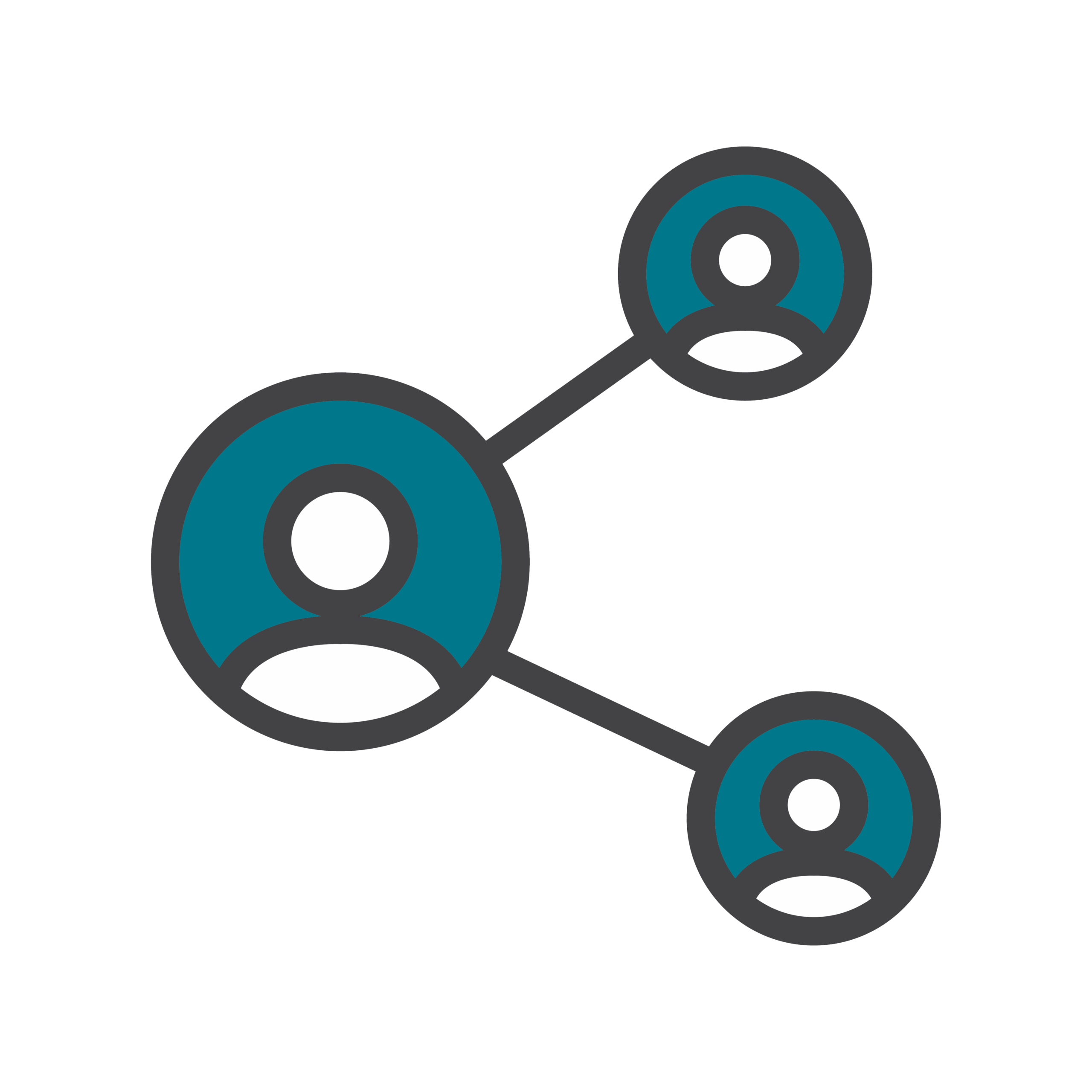 Teal connect with us icon