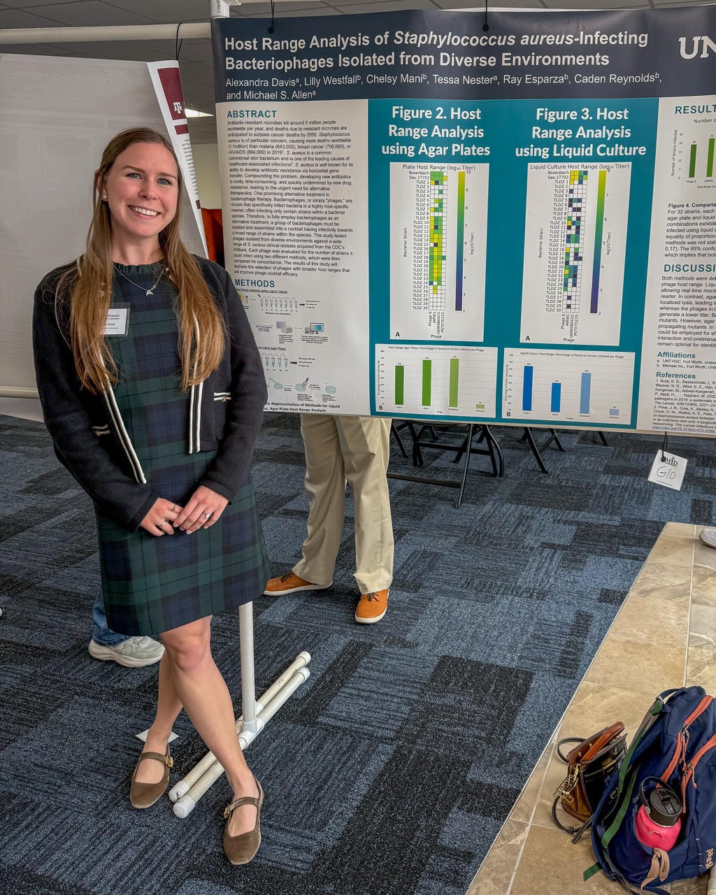 Alex Davis with her research poster