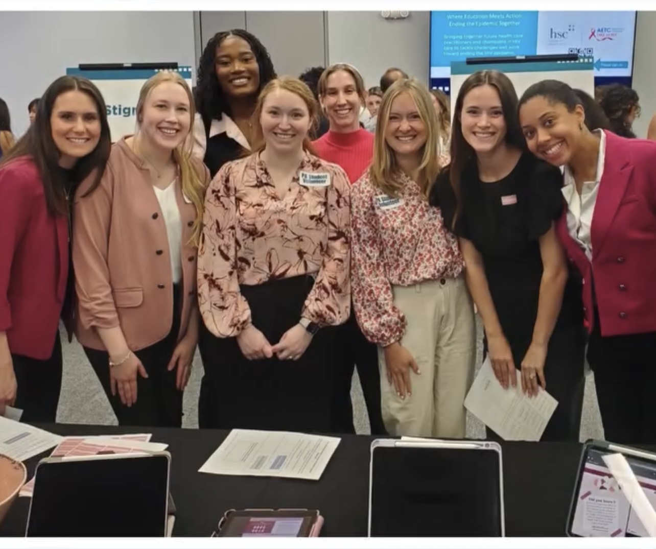 A group of PA students at a symposium