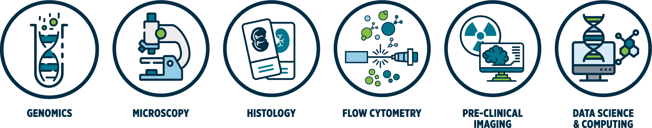 UNT Health Research Core Labs Icons