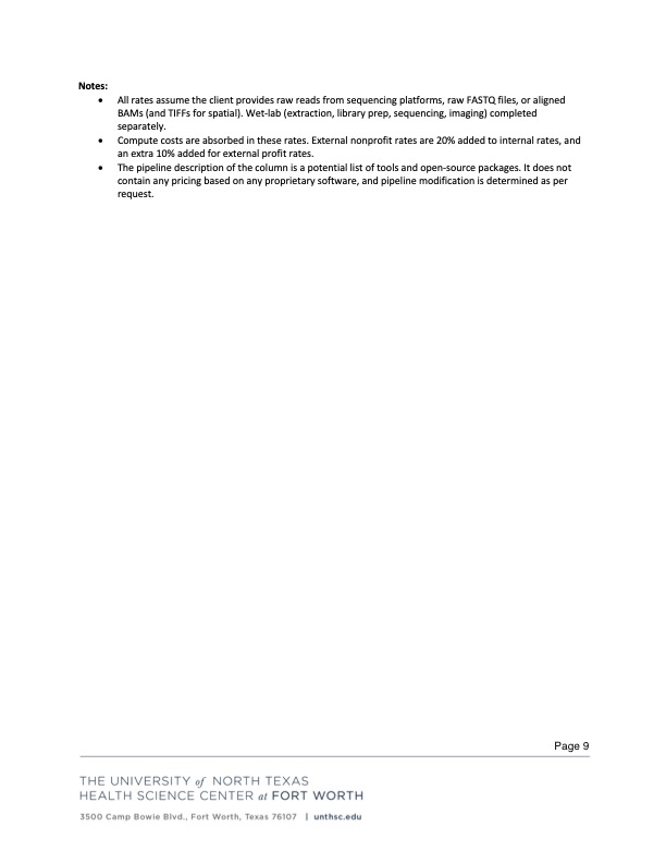 HPC Core Rates page 9 HPC Core Rates page 9