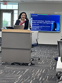 Image of Dr. Afshari speaking