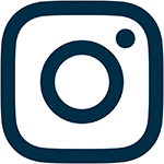 navy blue instagram social icon